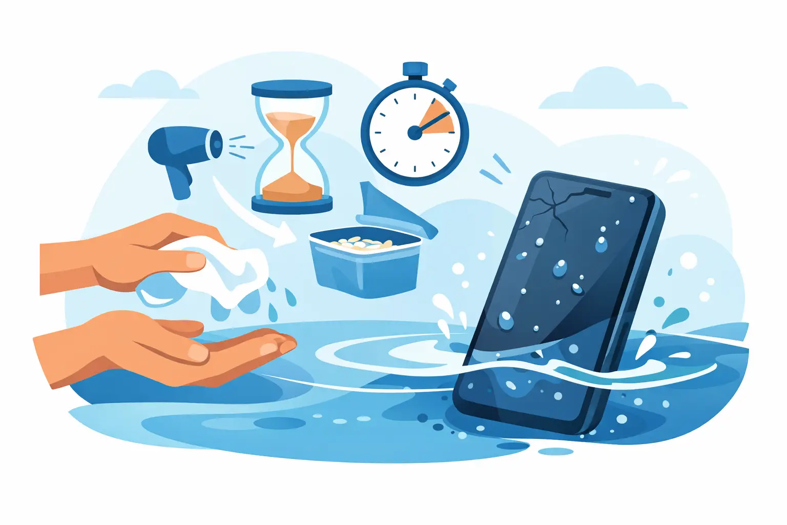 How to Save Water Damaged Phone Fast